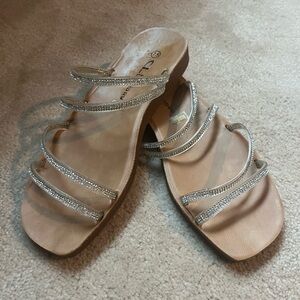 Women’s bling flat sandals